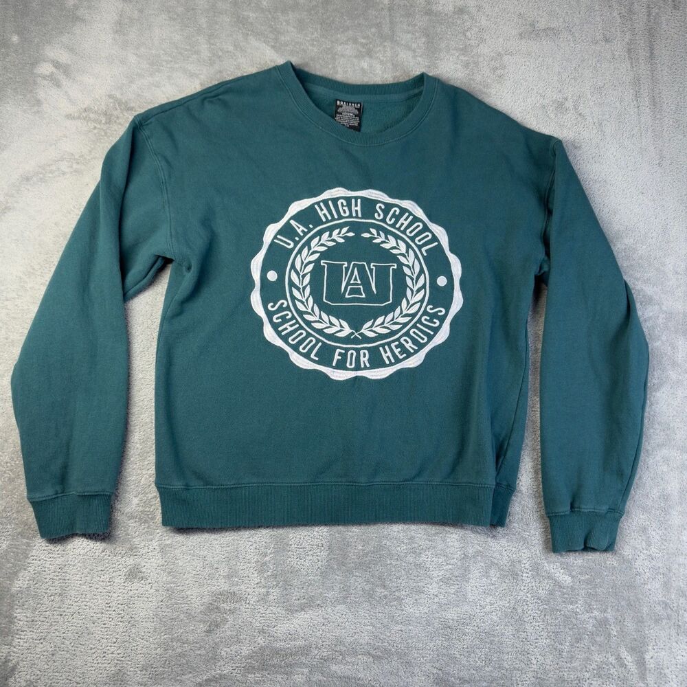 My Hero Academia Sweatshirt Mens Large UA High School Anime Crewneck Pullover